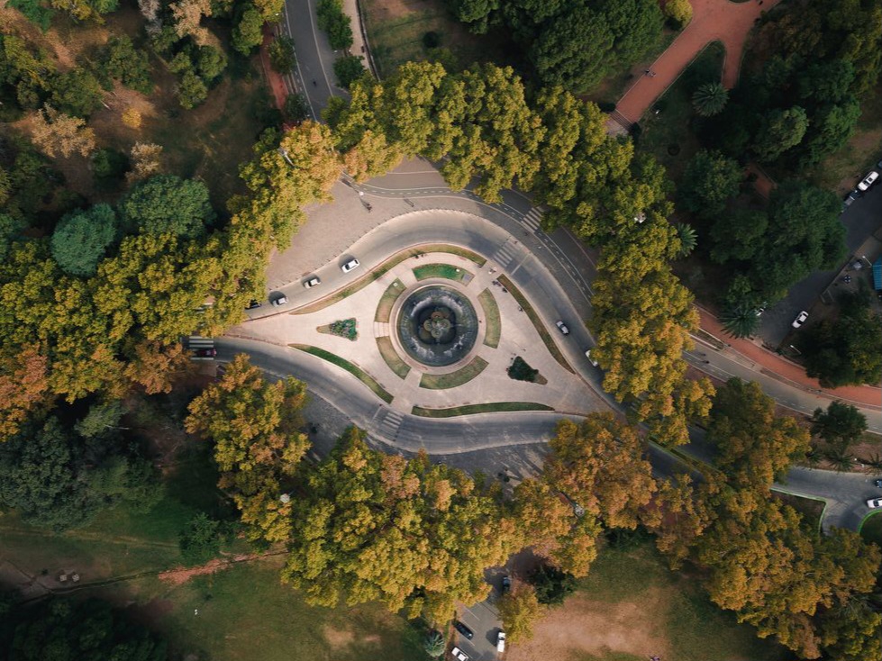 bird eye view photography pada flat lay