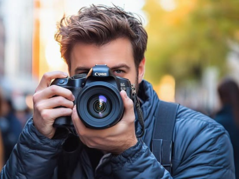 Fotografer mengambil gambar menggunakan berbagai angle kamera